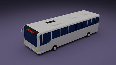 Low poly bus 3d 3d art 3d artwork 3d model 3d modeling artwork design illustration