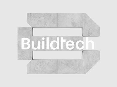 Buildtech logo animation 3d animation design graphic design motion design motion graphics typography
