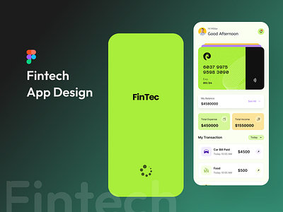 Fintech App Design app design crypto figma finance fintech fintech app fintech landing page ui ux
