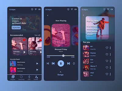 Playlist ui design .... What do you think figma ui