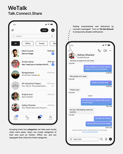 UI UX: Instant Messaging Platform chat instant messenger screens ui ux design