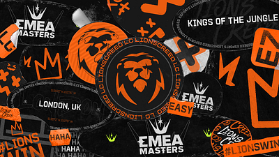 Esports Urban Stickers branding design emea masters esports gaming graphic design hype league of legends riot games sticker tournament