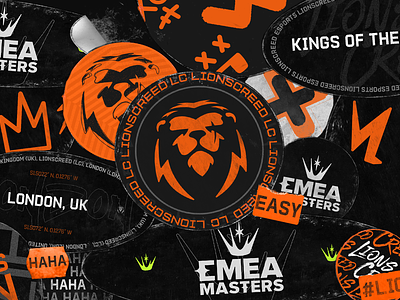 Esports Urban Stickers branding design emea masters esports gaming graphic design hype league of legends riot games sticker tournament