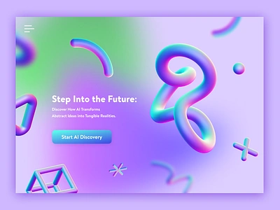 3D objects and gradients in web design 🧚🏻‍♀️ app branding design graphic design illustration ui vector