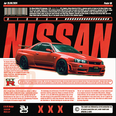 Nissan GTR R32 Poster Design.✌ graphic design nissangtr photoshop poster posterdesigner