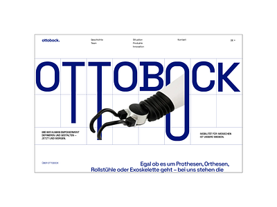 OTTOBOCK - corporate website/main page animation design ui ux