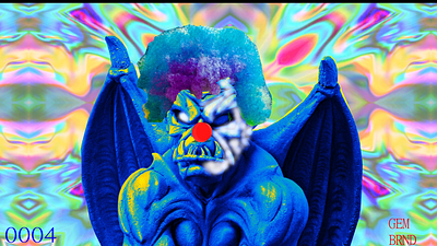 Clowning Around Gargoyle - NFT Concept