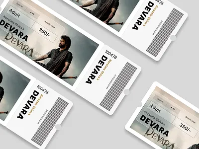 Movie Ticket Design design figma graphic design illustration landingpage logo movies ticket ui vector