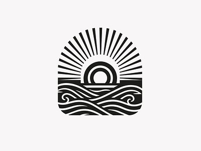 SUNSHINE branding design graphic design icon identity illustration logo marks ocean sea sun sunshine symbol ui water wave