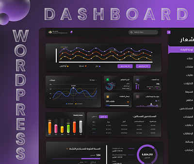 Modern WordPress Dashboard adminpanel animation branding dashboarddesign digitaldesign graphic design logo motion graphics ui uiinspiration uiuxdesign userexperience webdesign webdevelopment wordpress wordpressdashboard