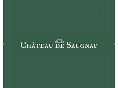 Château de Saugnac Menu branding logo ui