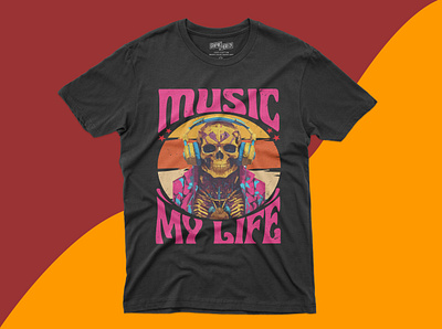 MUSIC T-SHIRT DESIGN custom design graphic design illustration logo motion graphics music socal midea t shirt typography vintage