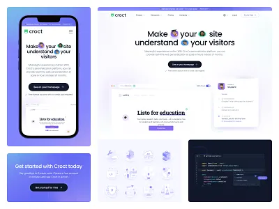 Croct - New website #01 brasil clean insany landing page motion stripe ui design uidesign ux website