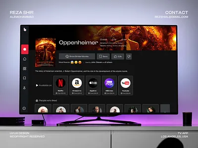 TV App UI Kit Design Project branding design graphic design identity ui ux visual visualidentity