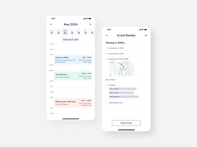 Daily UI - 071 Schedule app design application daily ui design mobile design mobile ui schedule ui