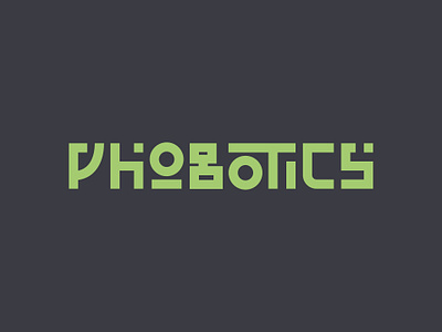 Phobotics lettering type typography