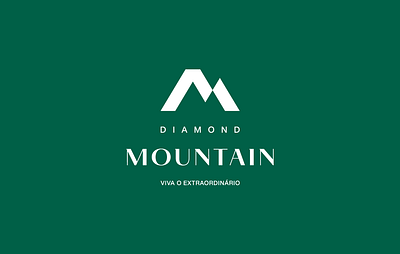 Diamond Mountain brand branding design elegant graphic design logo mountain
