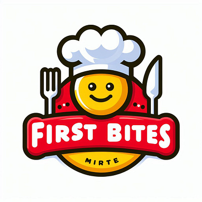 Food logo - First bites branding graphic design logo logo design logos