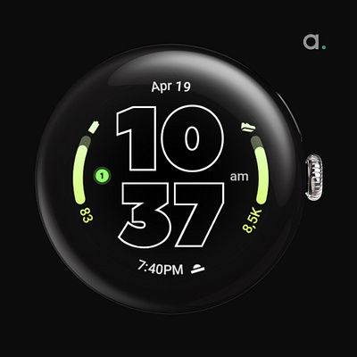 Outlined Watch Face amoled watch faces amoledwatchfaces design google play outlined watchface wear os wearable