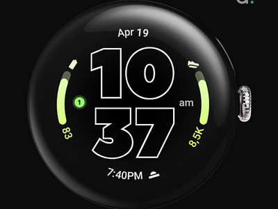 Outlined Watch Face amoled watch faces amoledwatchfaces design google play outlined watchface wear os wearable