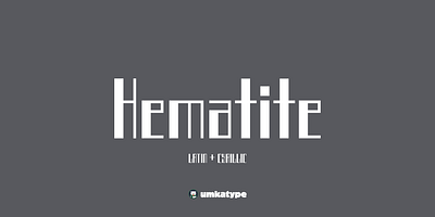 Hematite - Modern Display Font creative font font design futuristic font geometric font