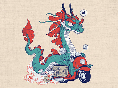 dragon postal service characterdesign digitalart digitalillustration digitalwork dragon ill illustration