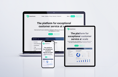 Data Verse | Customer Service Platform responsive design ui website