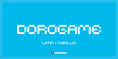 Dorogame - Pixel Font font design pixel кириллица