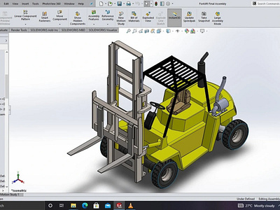 Forklift CAD Model Project 3d cad design 3d cad designer 3d cad forklift 3d cad model 3d cad modeling 3d model cad model cad project forklift forklift cad design forklift design forklift model fusion 360 solidworks