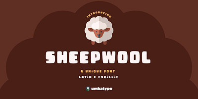 Sheepwool - Bold Fun Font animation font bold font cartoon font childbook font chubby font cute font fun font sans serif font