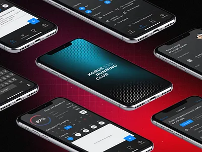 Concept mobile app for running club concept design app mobile app running club sport ui