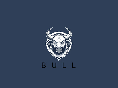 Bull Logo animal animal logo design branding bull bull graphic design bull logo bull logo design bull vector logo cow cow logo design graphic design illustration logo ox ox logo vector