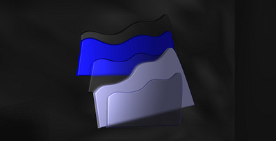 Wave glass pieces composition 3d 3d animation 3d design 3d shapes blue blue glass buewhite design glass glassmorphism ui waves