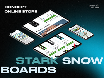 Concept snowboarding online store concept design figma online shop online store snowboard store ui web design winter sports