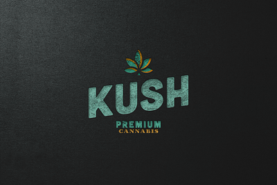 Logo Design for KUSH Premium Cannabis brandidentity branding cannabis cannabislogo creative design designer graphic graphic design illustration leaf logo logodesign logodesigner logodesigns logomark luxury marijuana marijuanalogo vector