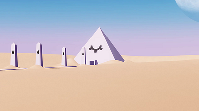 The Pyramid (animation) 3d 3d modeling 3d render blender design motion graphics
