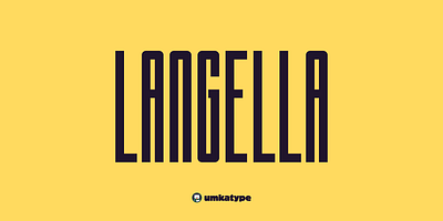 Langella - Modern Display Font font design hrader outstanding font sans serif font tall font thin font typeface