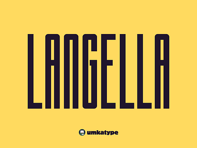 Langella - Modern Display Font font design hrader outstanding font sans serif font tall font thin font typeface