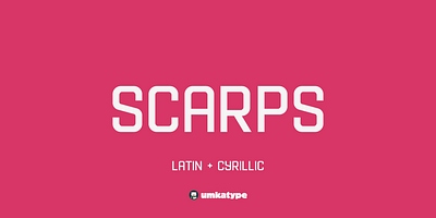 Scarps - Display Font font design typeface