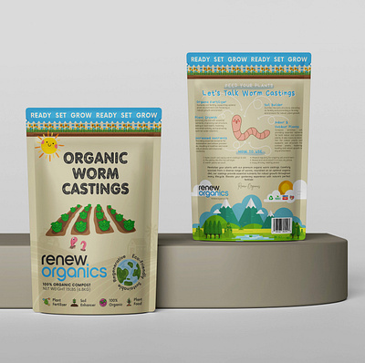 Pouch Packaging Design for Renew Organics branding brochure lab daily design daily design inspiration design studio graphic design label design packag package design packaging product label product packaging