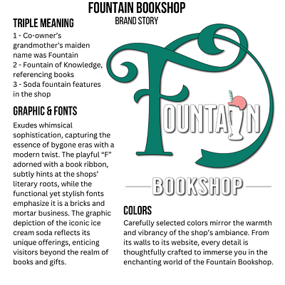 Fountain Bookshop Branding brand identity branding design graphic design illustration logo naming storytelling
