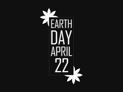Earth Day April 22 graphic design logo