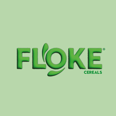 "Floke Cereals" Brand Logo graphic design illustrator logo logo design