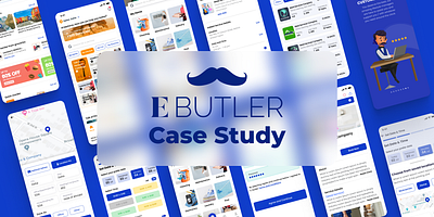 EButler Case Study app design apps blue case study ebutler qatar super app ui user ux ux process visual screens