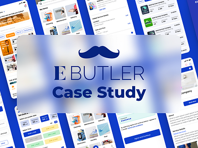 EButler Case Study app design apps blue case study ebutler qatar super app ui user ux ux process visual screens