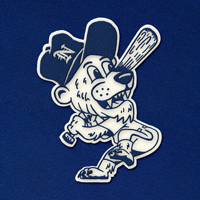 Northside Bears Mascot Logo badge baseball batting bear cartoon cute illustration mascot mlb patch toronto vector