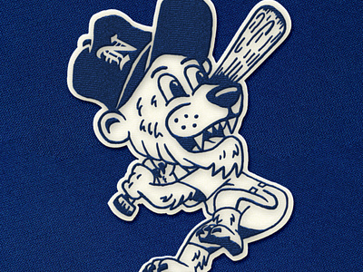 Northside Bears Mascot Logo badge baseball batting bear cartoon cute illustration mascot mlb patch toronto vector