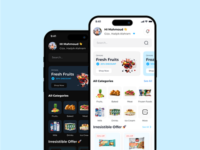 Grocery Shop Mobile App 🚀 app design figma app grocery mobile app shop store ui ui design user interface ux
