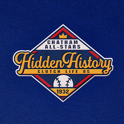 Hidden History Patch Design all star badge baseball black history canada crest history logo mlb patch team logo vector