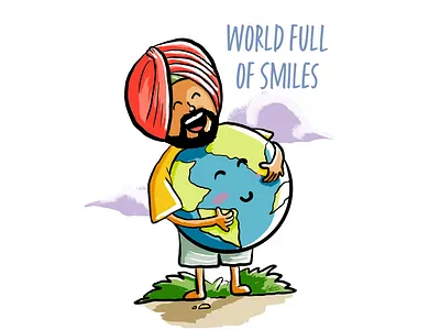 World Full of Smiles artwork character design design graphic illustration